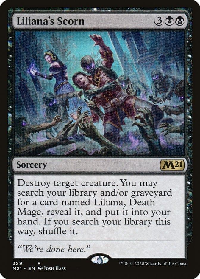 Magic: The Gathering MTG Single Liliana's Scorn [Core Set 2021]