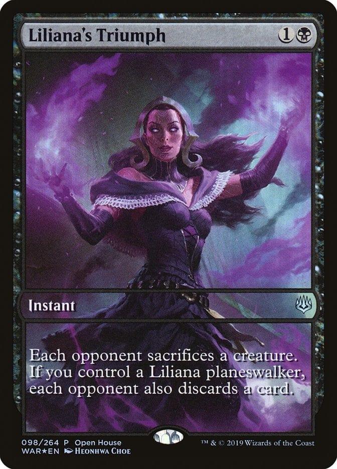 Magic: The Gathering MTG Single Liliana's Triumph (Open House) [War of the Spark Promos]