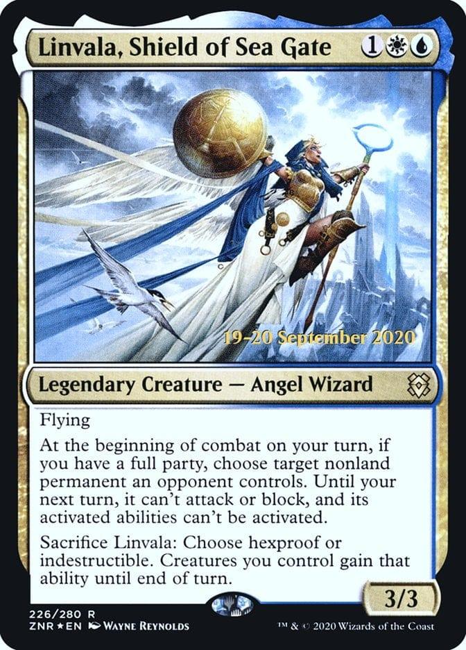 Magic: The Gathering MTG Single Linvala, Shield of Sea Gate [Zendikar Rising Prerelease Promos]