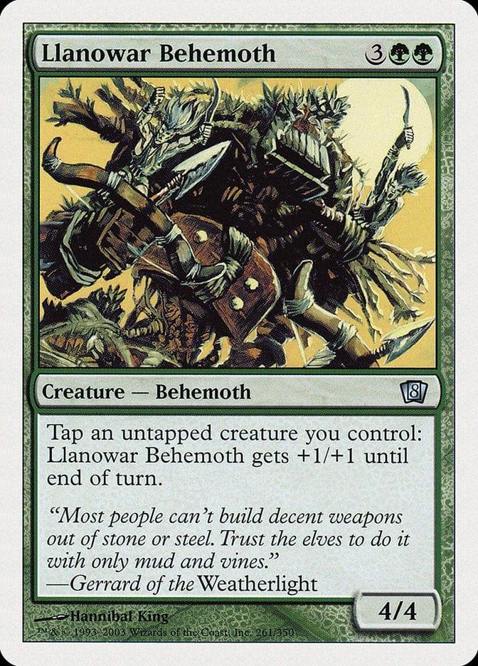 Magic: The Gathering MTG Single Llanowar Behemoth [Eighth Edition]