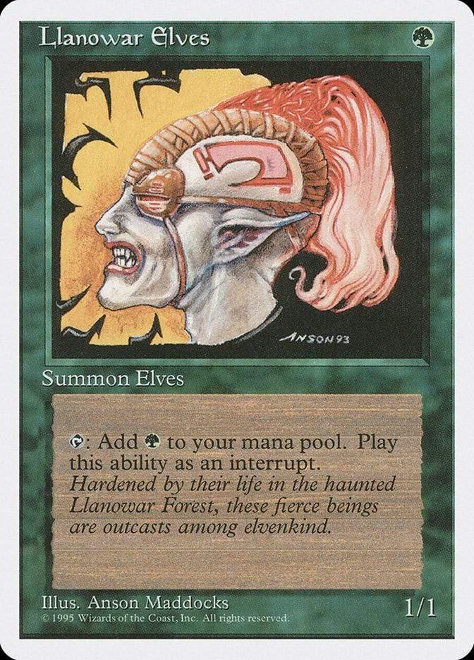Magic: The Gathering MTG Single Llanowar Elves [Fourth Edition]