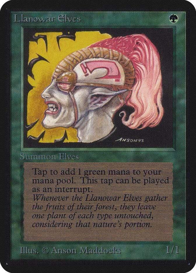 Magic: The Gathering MTG Single Llanowar Elves [Limited Edition Alpha]