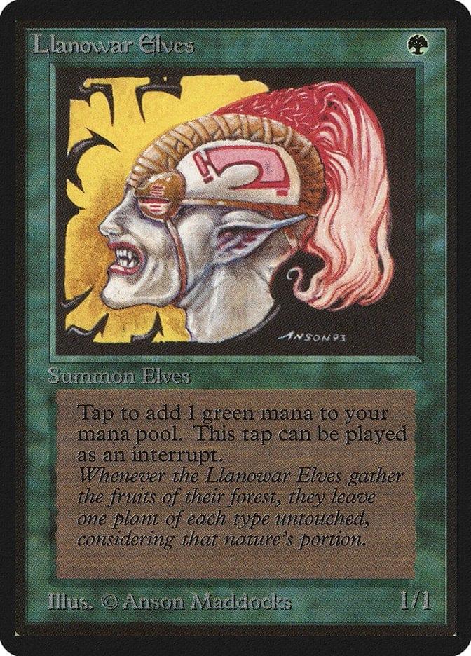 Magic: The Gathering MTG Single Llanowar Elves [Limited Edition Beta]