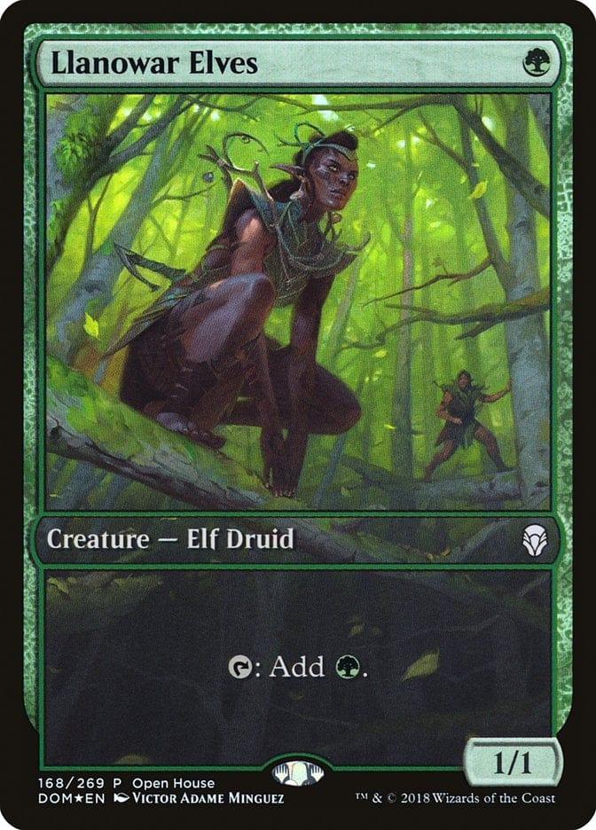 Magic: The Gathering MTG Single Llanowar Elves (Open House) [Dominaria Promos]