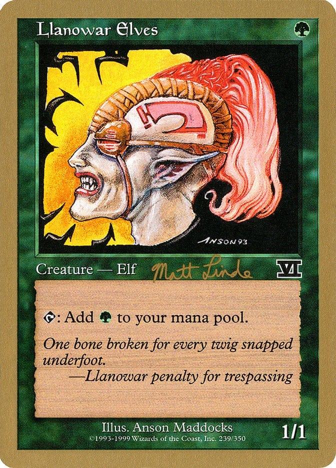 Magic: The Gathering MTG Single Llanowar Elves [World Championship Decks 1999]
