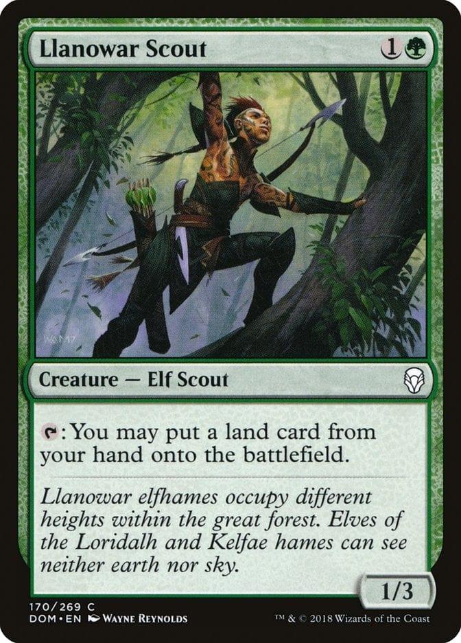 Magic: The Gathering MTG Single Llanowar Scout [Dominaria]