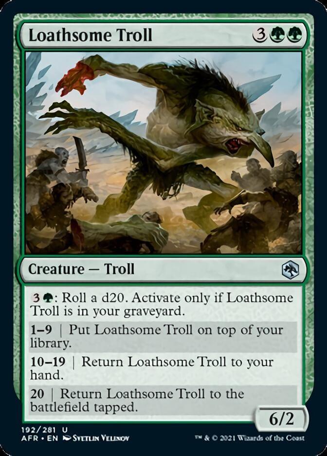 Magic: The Gathering MTG Single Loathsome Troll [Dungeons & Dragons: Adventures in the Forgotten Realms]