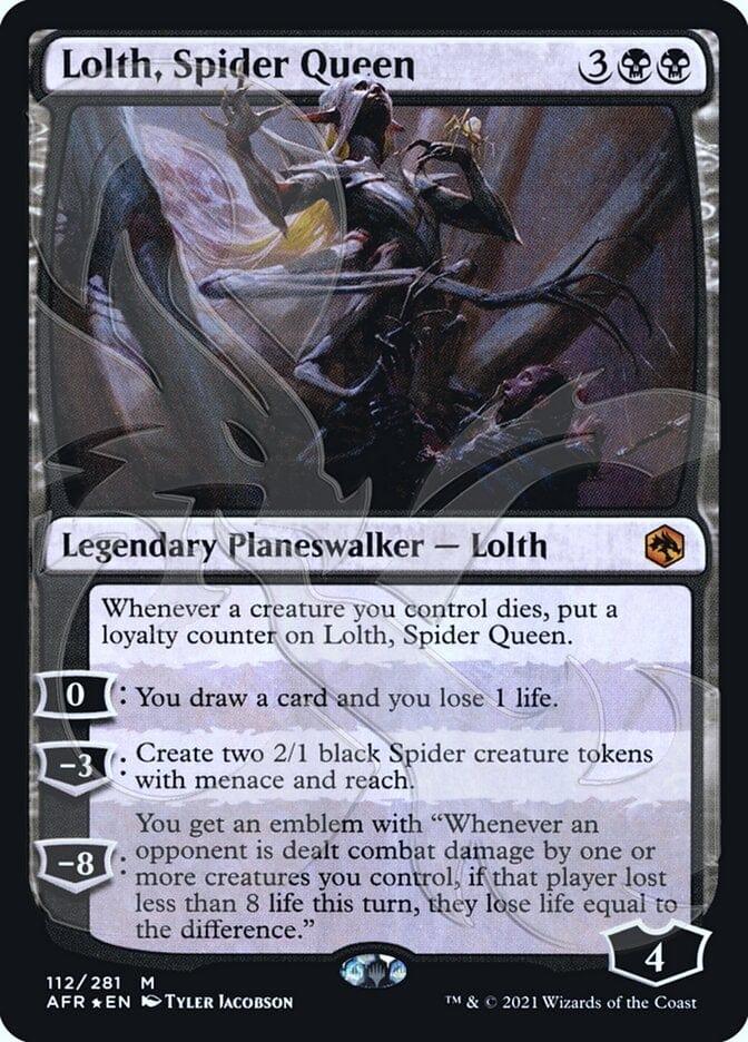 Magic: The Gathering MTG Single Lolth, Spider Queen (Ampersand Promo) [Dungeons & Dragons: Adventures in the Forgotten Realms Promos]