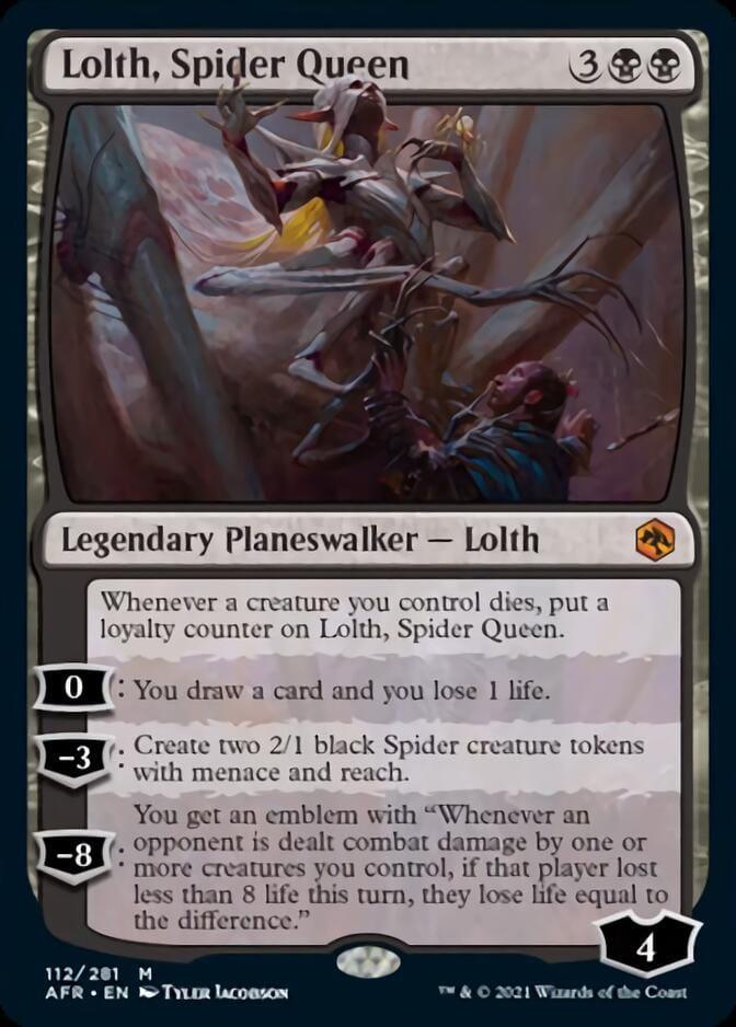 Magic: The Gathering MTG Single Lolth, Spider Queen [Dungeons & Dragons: Adventures in the Forgotten Realms]