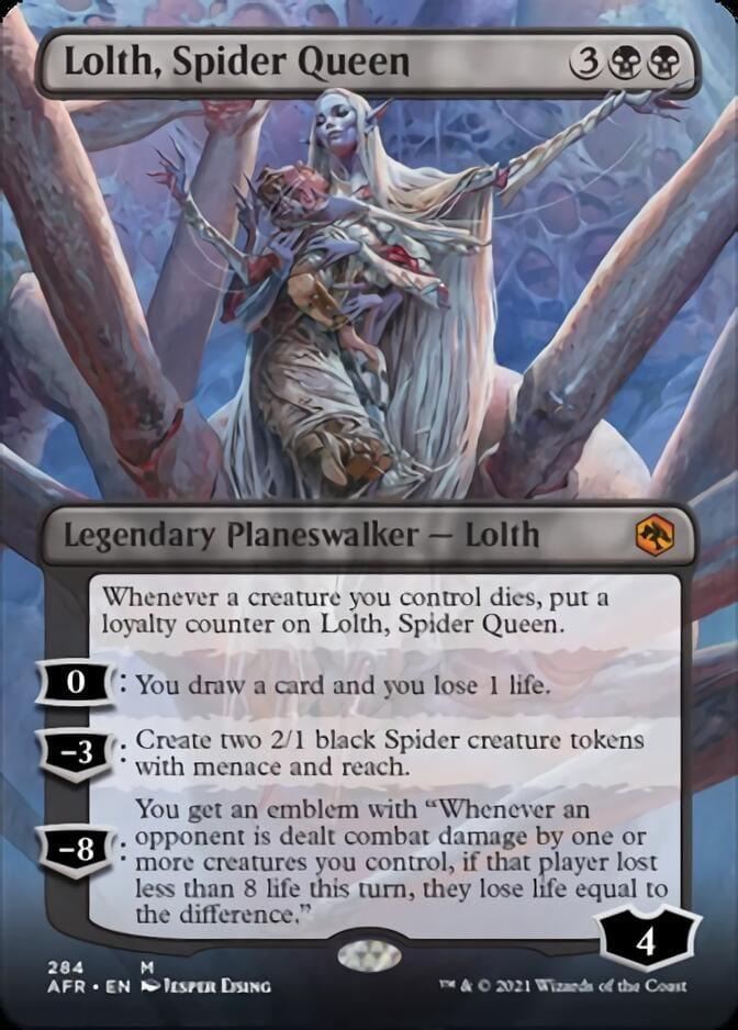 Magic: The Gathering MTG Single Lolth, Spider Queen (Extended) [Dungeons & Dragons: Adventures in the Forgotten Realms]