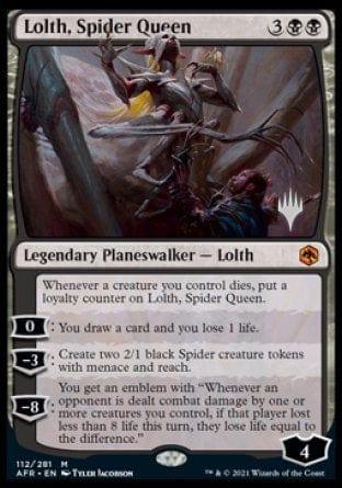 Magic: The Gathering MTG Single Lolth, Spider Queen (Promo Pack) [Dungeons & Dragons: Adventures in the Forgotten Realms Promos]
