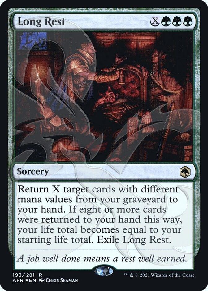 Magic: The Gathering MTG Single Long Rest (Ampersand Promo) [Dungeons & Dragons: Adventures in the Forgotten Realms Promos]
