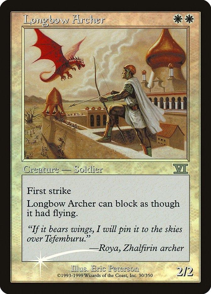Magic: The Gathering MTG Single Longbow Archer [Friday Night Magic 2000]