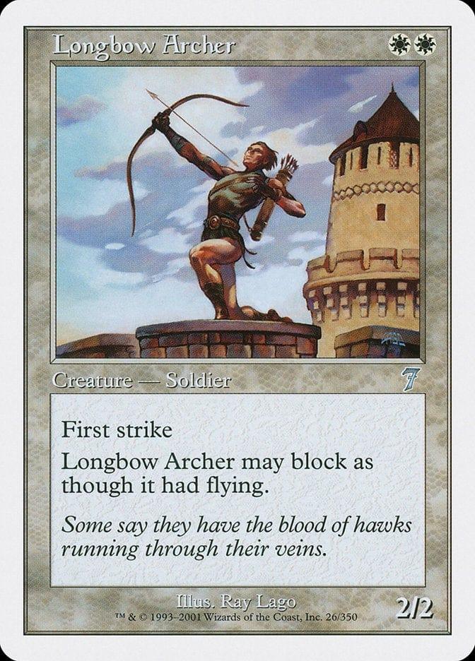 Magic: The Gathering MTG Single Longbow Archer [Seventh Edition]