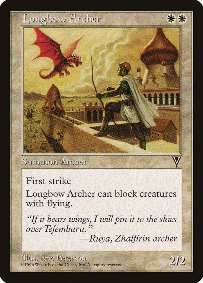 Magic: The Gathering MTG Single Longbow Archer [Visions]