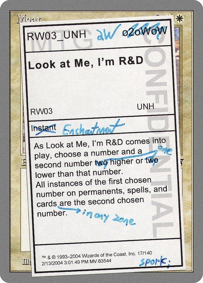 Magic: The Gathering MTG Single Look at Me, I'm R&D [Unhinged]
