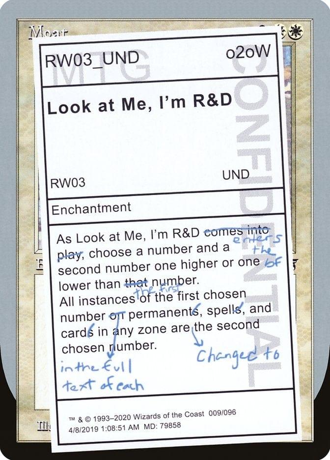 Magic: The Gathering MTG Single Look at Me, I'm R&D [Unsanctioned]