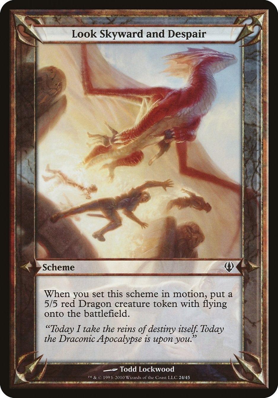 Magic: The Gathering MTG Single Look Skyward and Despair (Schemes) [Archenemy Schemes]