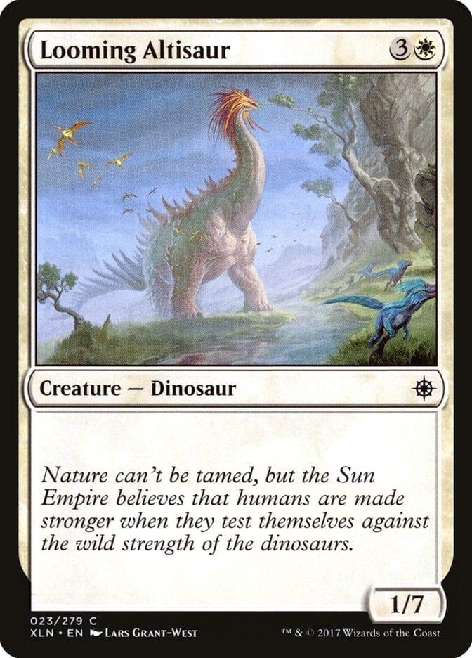 Magic: The Gathering MTG Single Looming Altisaur [Ixalan]