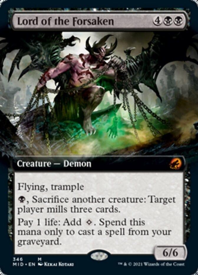 Magic: The Gathering MTG Single Lord of the Forsaken (Extended) [Innistrad: Midnight Hunt]