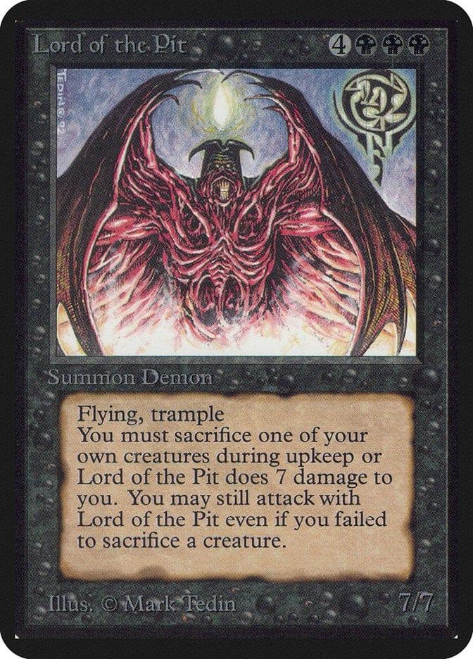 Magic: The Gathering MTG Single Lord of the Pit [Limited Edition Alpha]