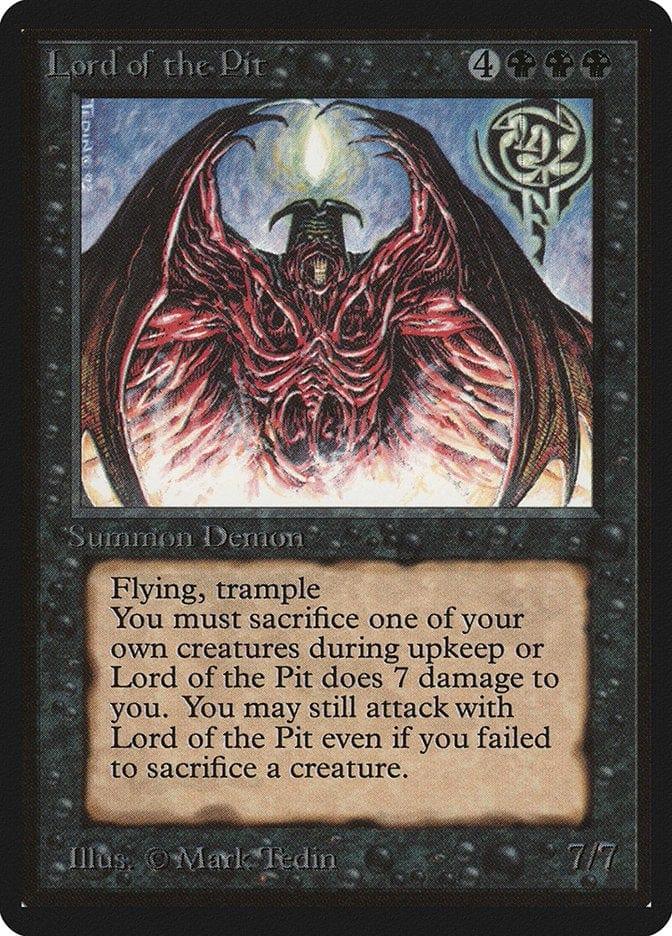 Magic: The Gathering MTG Single Lord of the Pit [Limited Edition Beta]
