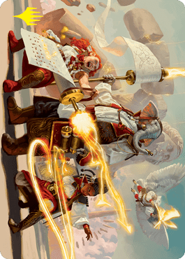Magic: The Gathering MTG Single Lorehold Command Art Card (Gold-Stamped Signature) [Strixhaven: School of Mages Art Series]