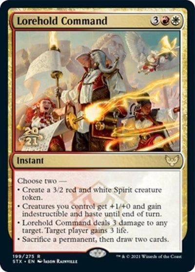Magic: The Gathering MTG Single Lorehold Command [Strixhaven: School of Mages Prerelease Promos]