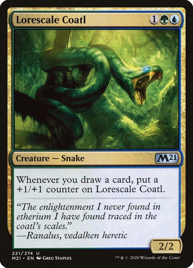 Magic: The Gathering MTG Single Lorescale Coatl [Core Set 2021]