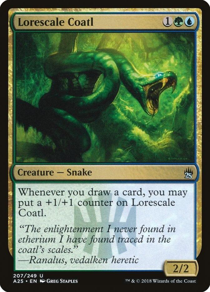 Magic: The Gathering MTG Single Lorescale Coatl [Masters 25]