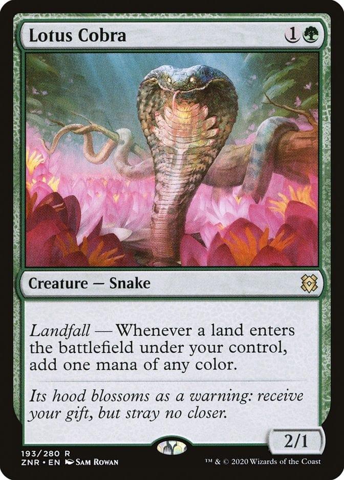 Magic: The Gathering MTG Single Lotus Cobra [Zendikar Rising]