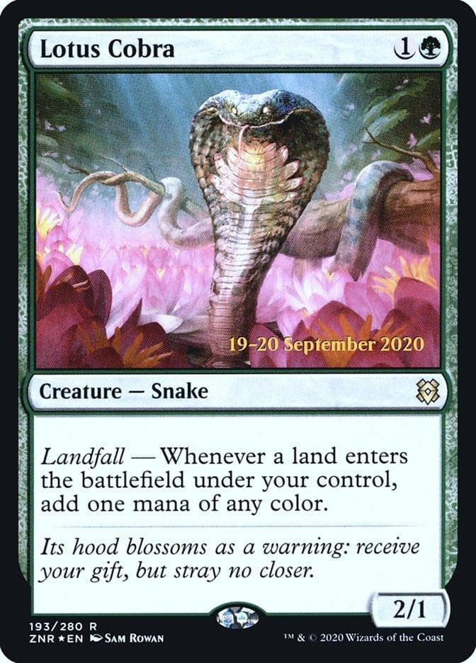 Magic: The Gathering MTG Single Lotus Cobra [Zendikar Rising Prerelease Promos]