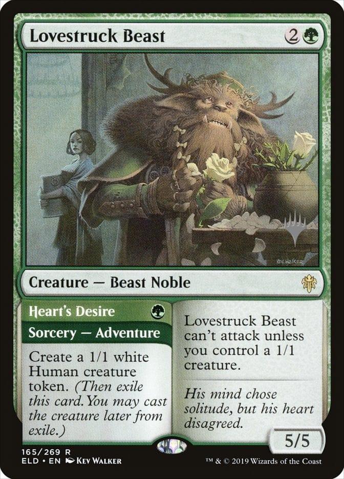 Magic: The Gathering MTG Single Lovestruck Beast // Heart's Desire (Promo Pack) [Throne of Eldraine Promos]