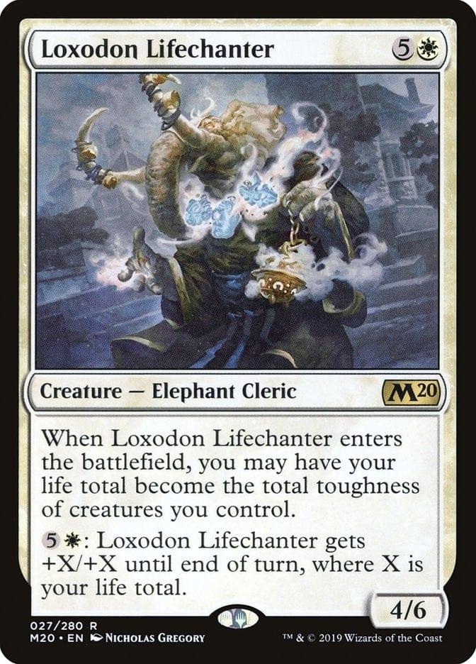 Magic: The Gathering MTG Single Loxodon Lifechanter [Core Set 2020]
