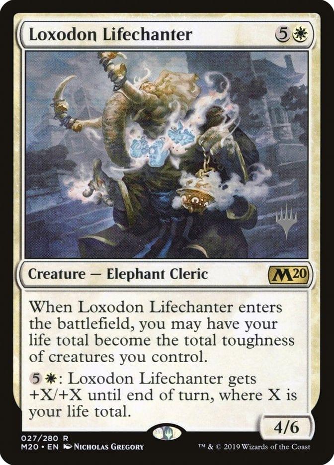 Magic: The Gathering MTG Single Loxodon Lifechanter (Promo Pack) [Core Set 2020 Promos]