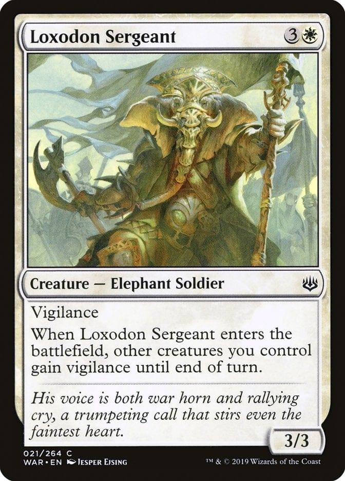 Magic: The Gathering MTG Single Loxodon Sergeant [War of the Spark]