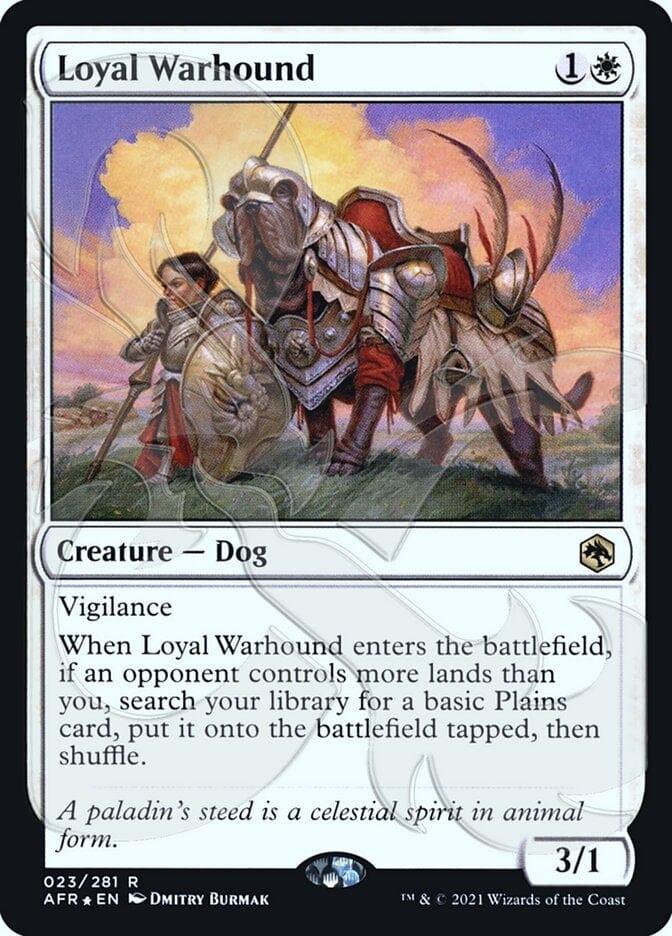 Magic: The Gathering MTG Single Loyal Warhound (Ampersand Promo) [Dungeons & Dragons: Adventures in the Forgotten Realms Promos]