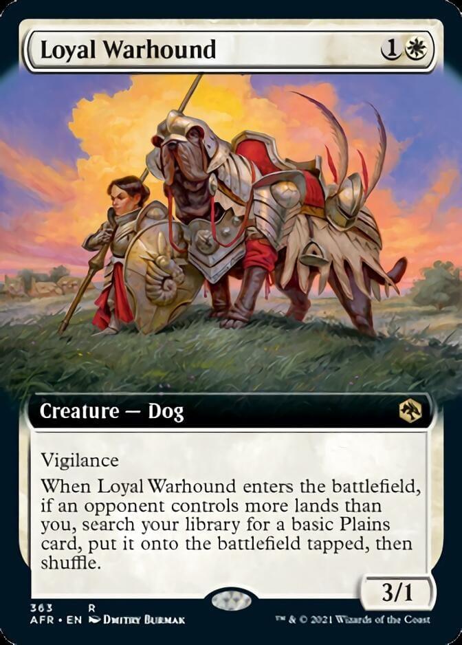 Magic: The Gathering MTG Single Loyal Warhound (Extended) [Dungeons & Dragons: Adventures in the Forgotten Realms]