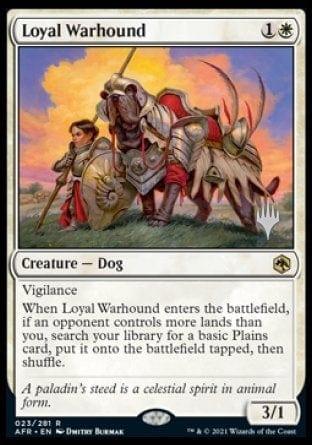 Magic: The Gathering MTG Single Loyal Warhound (Promo Pack) [Dungeons & Dragons: Adventures in the Forgotten Realms Promos]
