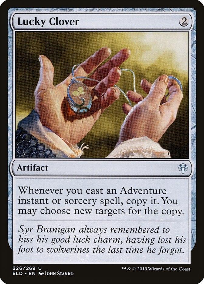 Magic: The Gathering MTG Single Lucky Clover [Throne of Eldraine]