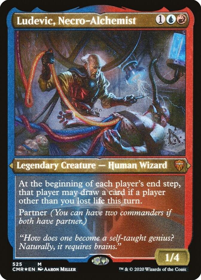 Magic: The Gathering MTG Single Ludevic, Necro-Alchemist [Commander Legends Etched]