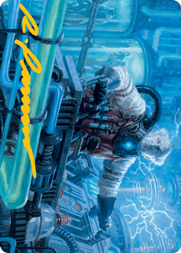Magic: The Gathering MTG Single Ludevic, Necrogenius Art Card (Gold-Stamped Signature) [Innistrad: Midnight Hunt Art Series]