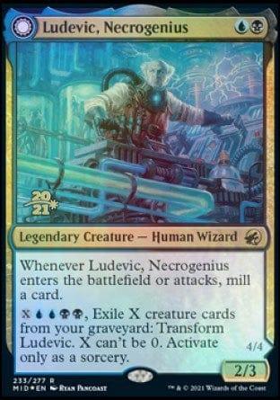 Magic: The Gathering MTG Single Ludevic, Necrogenius // Olag, Ludevic's Hubris [Innistrad: Midnight Hunt Prerelease Promos]