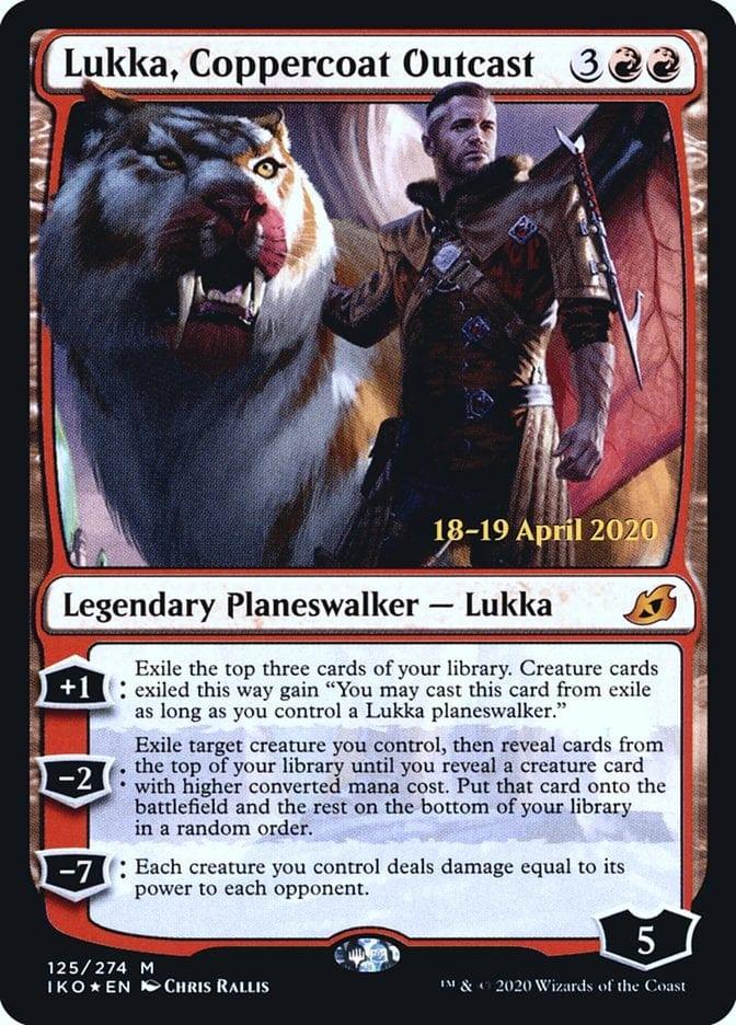 Magic: The Gathering MTG Single Lukka, Coppercoat Outcast  [Ikoria: Lair of Behemoths Prerelease Promos]