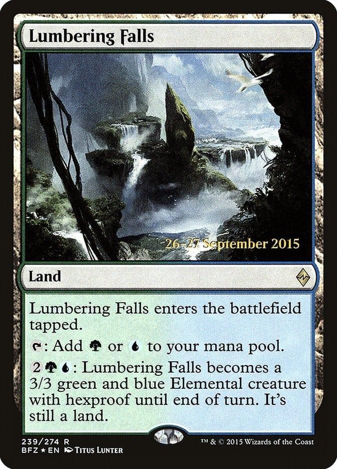 Magic: The Gathering MTG Single Lumbering Falls  [Battle for Zendikar Prerelease Promos]