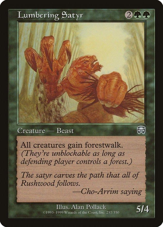 Magic: The Gathering MTG Single Lumbering Satyr [Mercadian Masques]