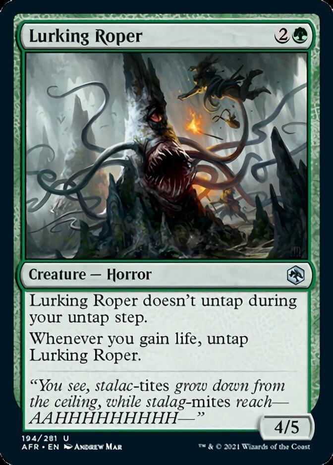 Magic: The Gathering MTG Single Lurking Roper [Dungeons & Dragons: Adventures in the Forgotten Realms]