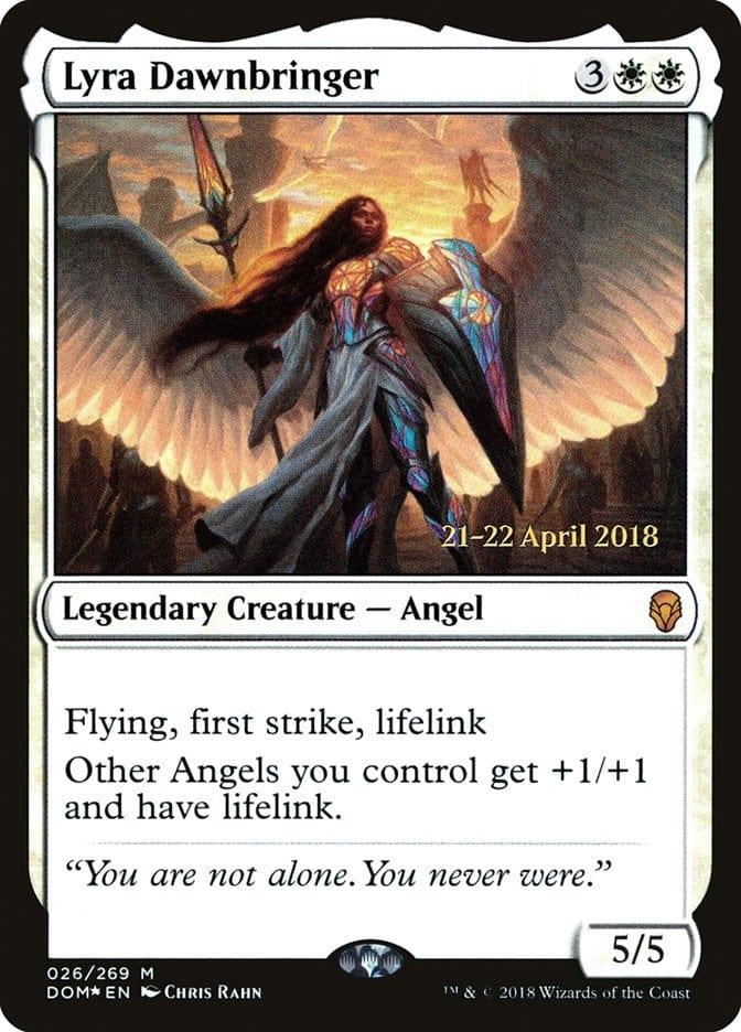 Magic: The Gathering MTG Single Lyra Dawnbringer  [Dominaria Prerelease Promos]