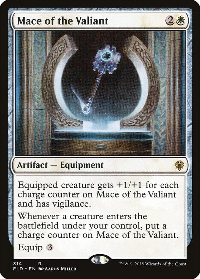Magic: The Gathering MTG Single Mace of the Valiant [Throne of Eldraine]
