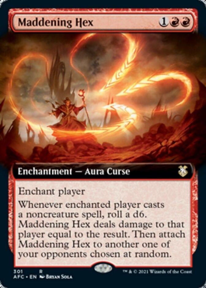 Magic: The Gathering MTG Single Maddening Hex (Extended) [Dungeons & Dragons: Adventures in the Forgotten Realms Commander]
